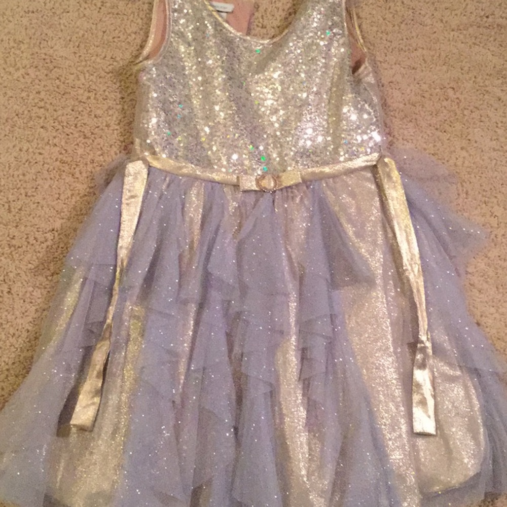 Bonnie Jean gold and silver dress